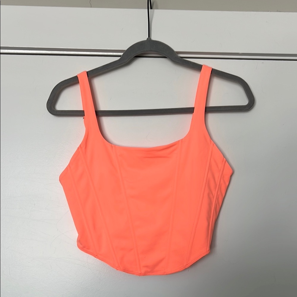 Coral Corset Tank